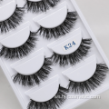 Högkvalitativa 5 par 3d mink päls false eyelash 3d mink ögonfransar